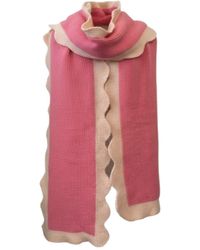 Saachi - Scallop Trim Knit Scarf - Lyst