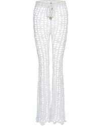 Andreeva - Vanilla Handmade Crochet Pants - Lyst
