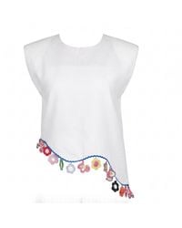 Muda Clothing Fz Llc - Fiji Summer Sleeveless Linen Top - Lyst