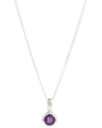 Charlotte's Web Jewellery - February Birthstone Charm Necklace - Lyst
