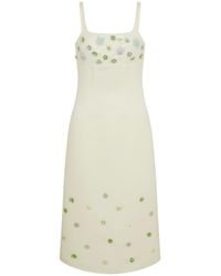 Sour Figs - Floral Embellished Midi Dress - Lyst