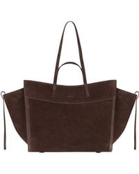 Saonara Brand - Shopping Bag Chocolat Suede - Lyst