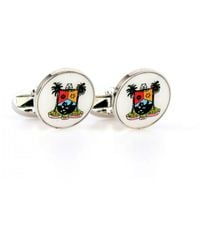DAVID WEJ - Lagos Circle Cufflink – Multi - Lyst