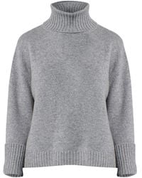 Helen Mcalinden - Carol Chunky Marl Cashmere Roll-Neck Sweater - Lyst