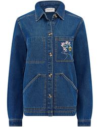 Sugarhill - Dita Denim Jacket, Deep Denim - Lyst