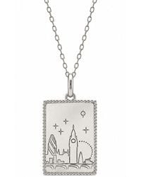 Janus Edinburgh - Sterling London Landmarks Postcard Necklace - Lyst
