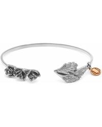 Unaloe - Floral Open Bracelet - Lyst