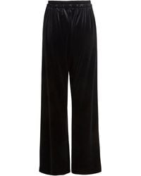 Sarvin - Wide Leg Velvet Trousers - Lyst