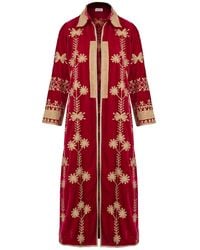 Antra Designs - Fuchsia Silk Velvet Coat - Lyst