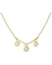 Lily Flo Jewellery - Starlight Three Diamond Station Necklace - Lyst