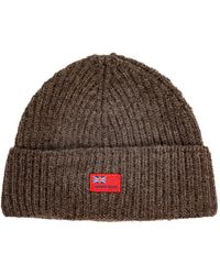 Arthur Beale - Neutrals Ensign Beanie Hat - Lyst