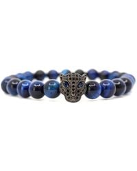 Shar Oke - Tiger's & Eyed Jaguar Bracelet - Lyst