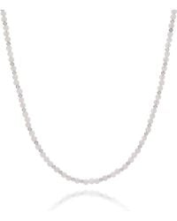 Nellou Jewellery - Jewel Bead June Birthstone Necklace Sterling - Lyst