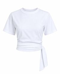 Mind Traveler - Cropped Tie-Waist T-Shirt - Lyst