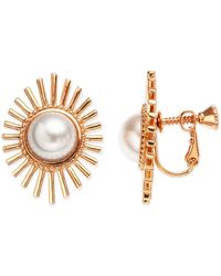 Grosse - Pearl Clip On Earrings, Series Future Floral - Lyst
