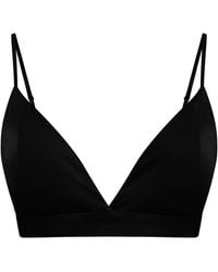 Why Mary - Bella Satin Bralette - Lyst