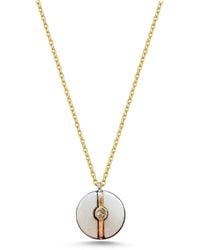 Ecce | Artisan Diamonds - Enamelled Mini Diamond Buttons 14K Solid Necklace - Lyst