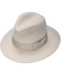 Justine Hats - Wide Brim Classic Felt Fedora Hat - Lyst