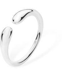 Lucy Quartermaine - Sterling Double Drop Ring - Lyst