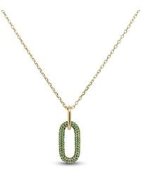 Clemence Wren - Oval Gemstone Pendant Necklace - Lyst