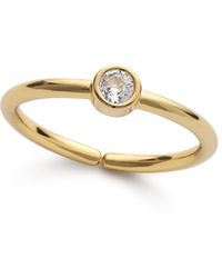 Elk & Bloom - Zircon Stacking Band Ring - Lyst