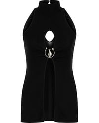 Nocturne - Turtleneck Cut-out Detailed Top - Lyst