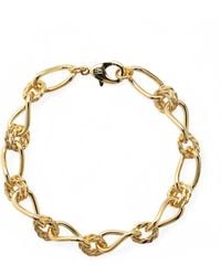 Miss Cecilia - Chunky Twisted Chain Bracelet - Lyst