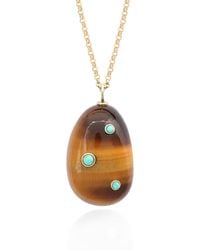 Hye Jane Jewelry - Large Tigers Eye Pietra Necklace - Lyst