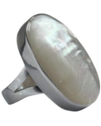 FV Jewellery - La Stèle Mother Of Pearl Ring - Lyst