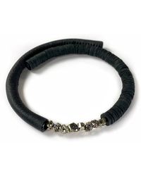 WAIWAI - Leather Choker With Pyrite Crystals - Lyst