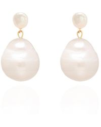 Ella Palm - Eve Baroque Pearl Earrings - Lyst