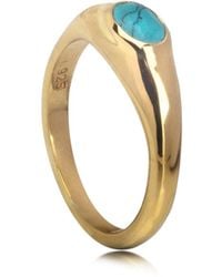 The Jewellery Store London - Oval Signet Ring - Lyst