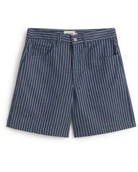 Thinking Mu - Shorts Stripes Natural Dye Railway Luisa - Lyst