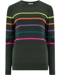 Sugarhill - Rita Sweater Khaki Stripe - Lyst