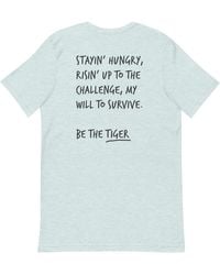 Anchor and Crew - Heather Ice Think Ocean Tiger Aspirations Cotton Embroidered T-Shirt - Lyst