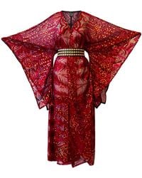 Byvinnik - Bohémienne Sequin Kimono Robe - Lyst