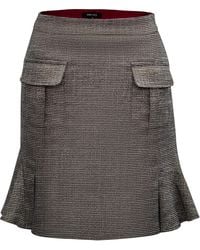 Smart and Joy - Short Skirt With Patch Pockets And Wide Ruffle - Lyst