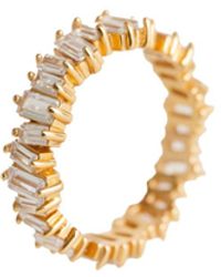 Claire Hill Designs - Sparkly Baguette Eternity Ring - Lyst