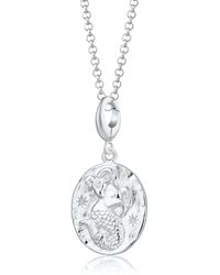 Lily Charmed - Sterling Capricorn Zodiac Charm Necklace - Lyst