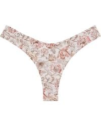 Montce - Venecia Floral Added Coverage Lulu Zig-zag Stitch Bikini Bottom - Lyst