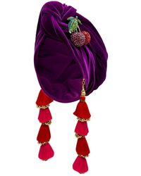 Julia Clancey - Plum Cherry Dorado Turban - Lyst