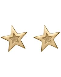 Edge Only - Megastar Stud Earrings 18Ct Vermeil - Lyst