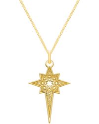 CarterGore - Medium 9Ct North Star Pendant Necklace - Lyst