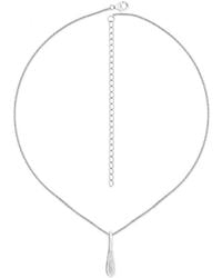Lucy Quartermaine - Skinny Drop Pendant With Topaz - Lyst