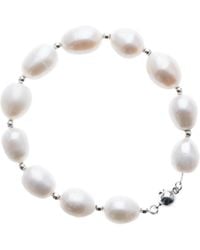 Silver Moon - Sterling Bracelet With Pearls - Lyst