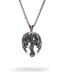 Ebru Jewelry - Legendary Dragon Cross Sterling Necklace - Lyst