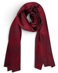 Seren London - Berry Two-Tone Wool Scarf - Lyst