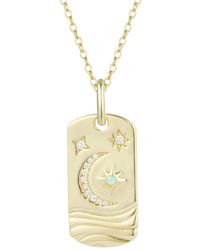 KAMARIA - Be The Light Celestial Dogtag Necklace - Lyst