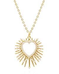 Luna Charles - Cher Starburst Heart Pendant Necklace - Lyst