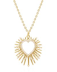 Luna Charles - Cher Starburst Heart Pendant Necklace - Lyst